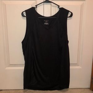 Black activewear tank top